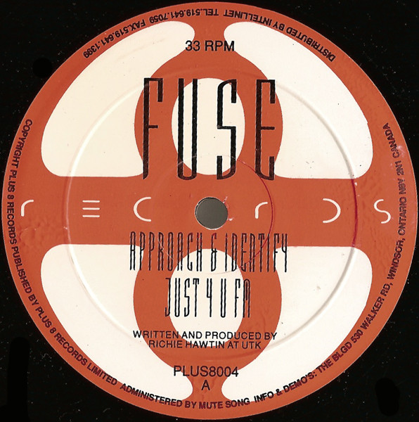 F.U.S.E. - Approach & Identify | Plus 8 Records (PLUS8004)