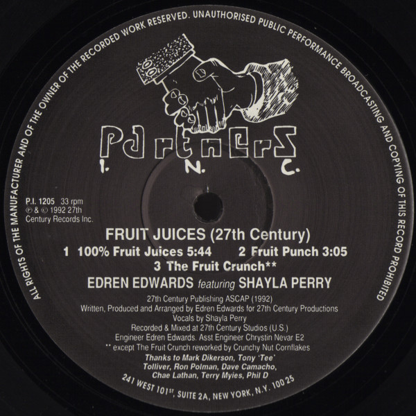 Edren Edwards Featuring Shayla Perry - Fruit Juices | Partners Inc. (P.I. 1205) - main