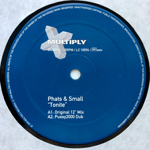 Phats & Small - Tonite | Multiply Records (MTP 668859 6) - 3