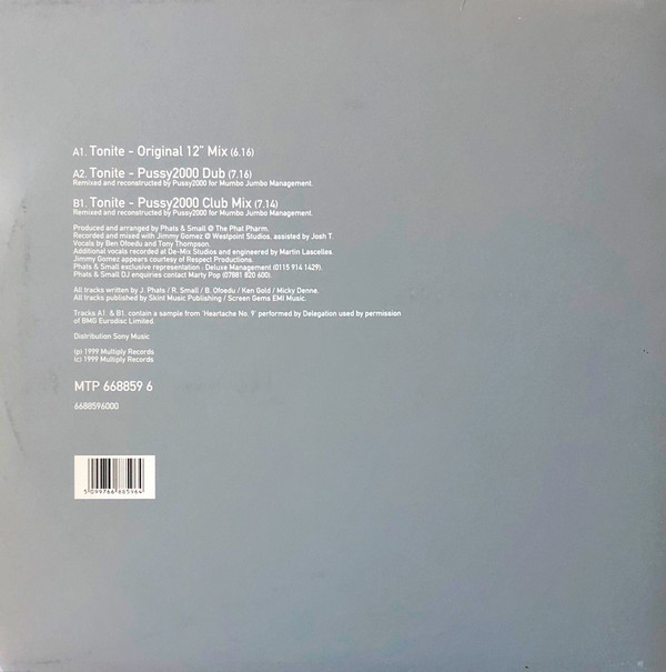 Phats & Small - Tonite | Multiply Records (MTP 668859 6) - 2