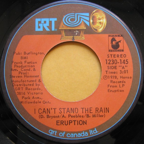 Eruption - I Can't Stand The Rain | GRT (1230-145) - main