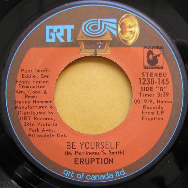 Eruption - I Can't Stand The Rain | GRT (1230-145) - 2