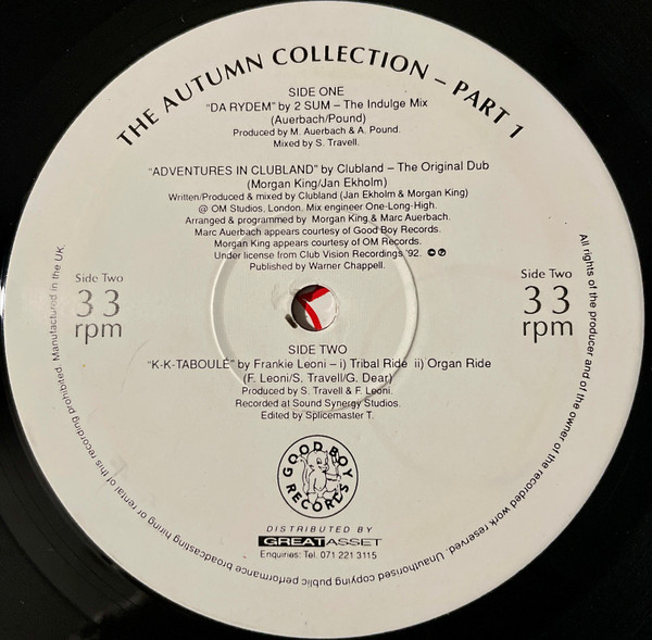 2 Sum / Clubland / Frankie Leoni - The Autumn Collection - Part 1 | Good Boy Records (GB003) - 3 2 Sum / Clubland / Frankie Leoni - The Autumn Collection - Part 1 | Good Boy Records (GB003) - 3