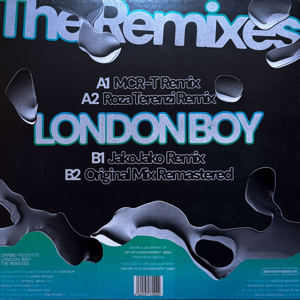 CRYME , ANTICALM - London Boy: The Remixes | Seven (SEVEN7000LTD) - 2