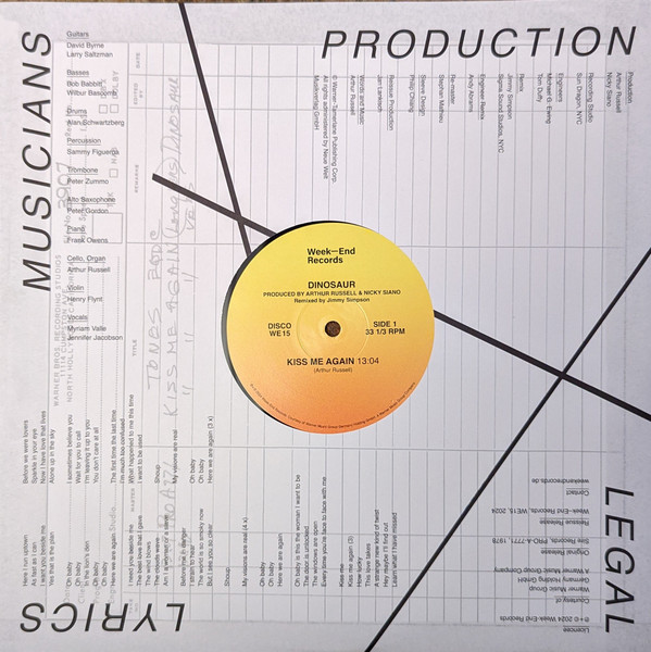 Dinosaur - Kiss Me Again | Week-End Records (WE15) - 3