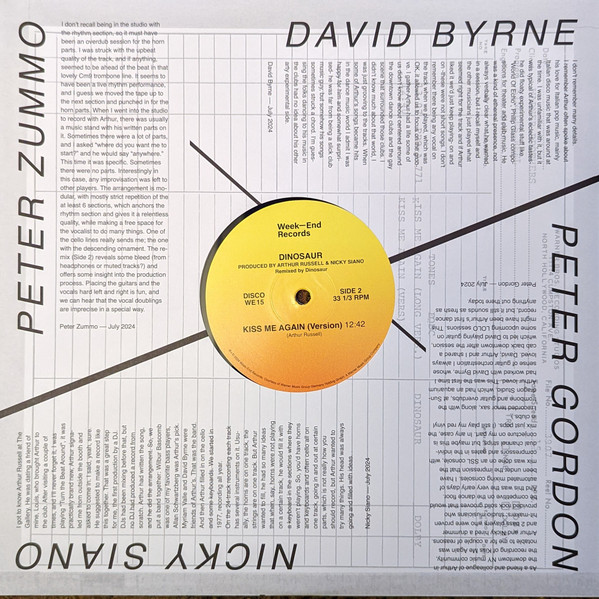 Dinosaur - Kiss Me Again | Week-End Records (WE15) - 4