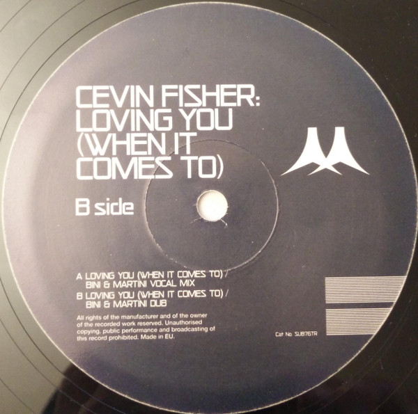 Cevin Fisher - Loving You (When It Comes To) (Bini & Martini Remixes) | Subversive (SUB 76TR) - 4
