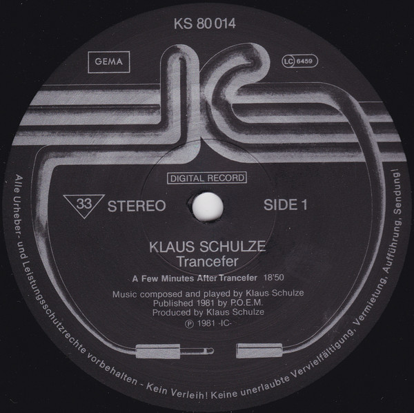 Klaus Schulze - Trancefer | Innovative Communication (KS 80 014) - 2