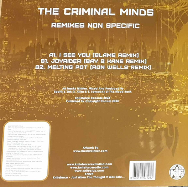 The Criminal Minds - Remixes Non Specific | Kniteforce Records (KF227) - 2 The Criminal Minds - Remixes Non Specific | Kniteforce Records (KF227) - 2