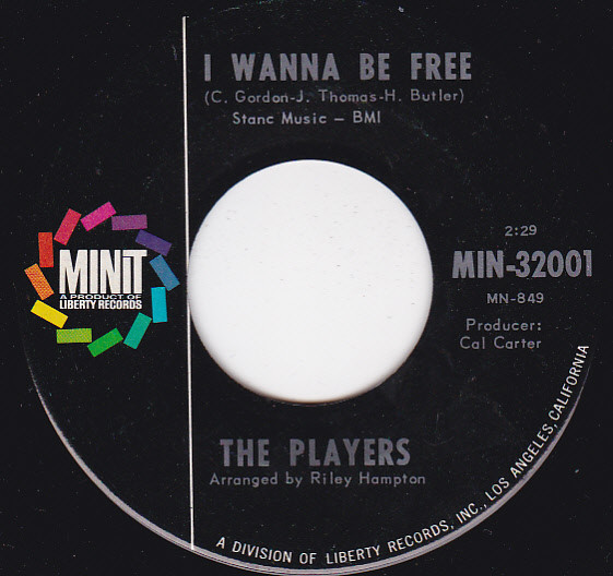 The Players - I Wanna Be Free / He'll Be Back | Minit (MIN-32001) - main