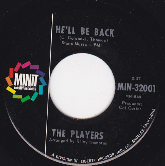 The Players - I Wanna Be Free / He'll Be Back | Minit (MIN-32001) - 2