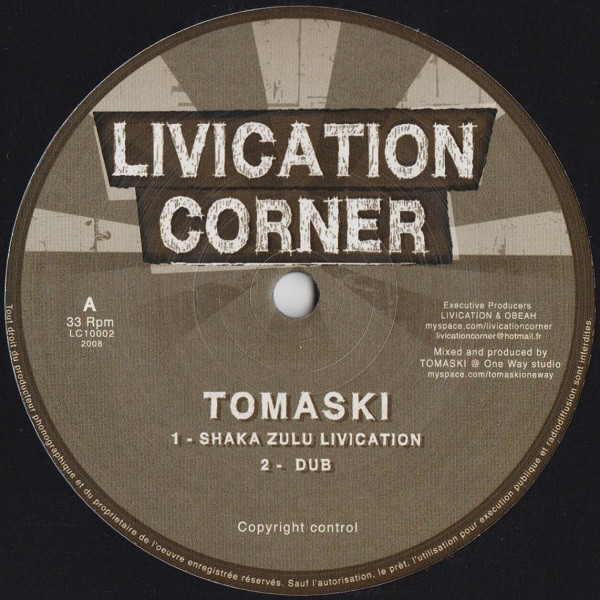 Tomaski - Shaka Zulu Livication / More Direction | Livication Corner (LC002)