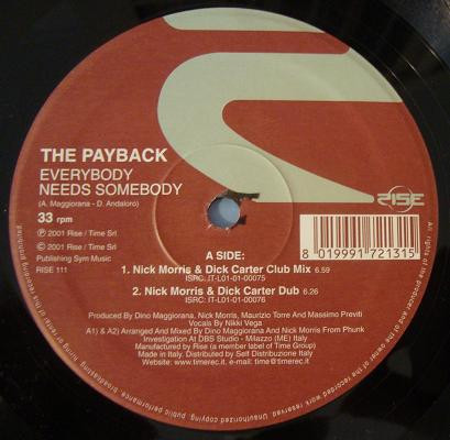 The Payback - Everybody Needs Somebody | Rise (RISE 111) - 2 The Payback - Everybody Needs Somebody | Rise (RISE 111) - 2