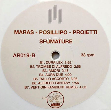 Fulvio Maras , Alfredo Posillipo , Luca Proietti - Sfumature | Archeo Recordings (AR019) - 4