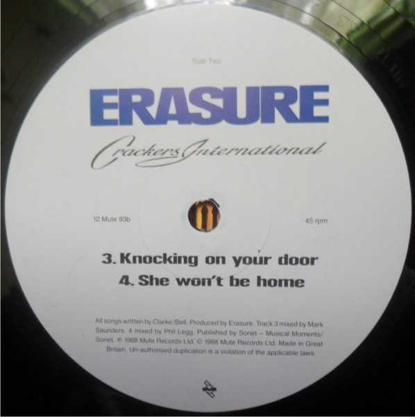 Erasure - Crackers International | Mute (12 Mute 93) - 4