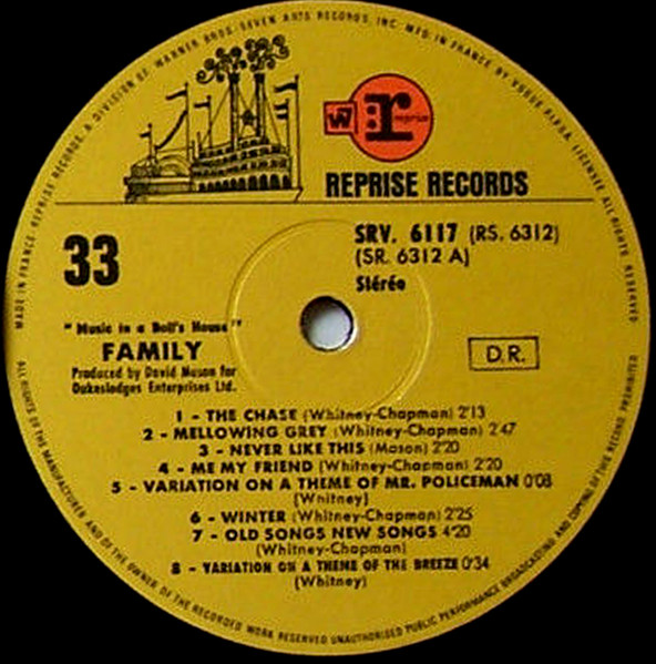Family - Music In A Doll's House | Reprise Records (SRV.6117) - 3