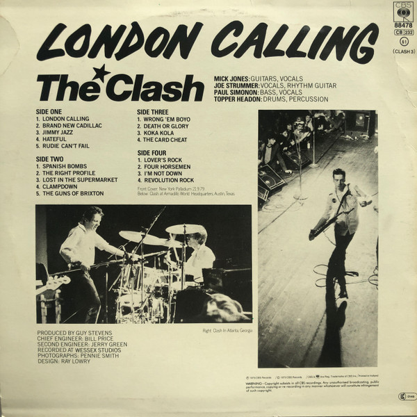 The Clash - London Calling | CBS (CBS 88478) - 3