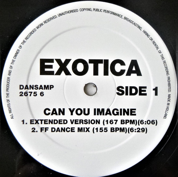 Exotica - Can You Imagine ? | Dance Pool (DANSAMP 2675 6) - 2