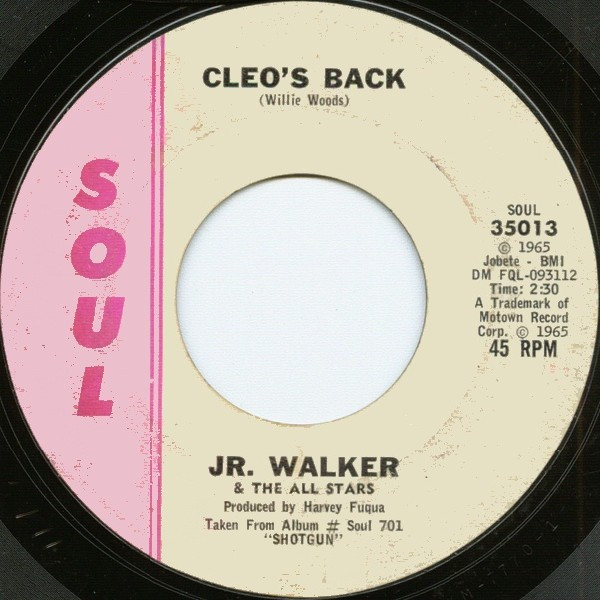 Junior Walker & The All Stars - Shake And Fingerpop / Cleo's Back | Soul (35013) - 2