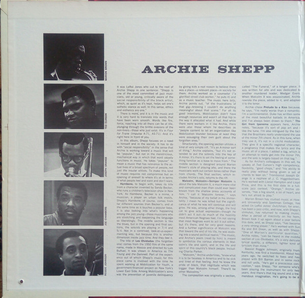 Archie Shepp - Fire Music | Impulse! (A-86) - 2
