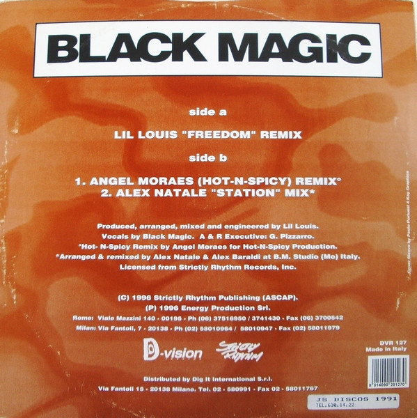 Black Magic - Freedom (Make It Funky) | D:vision Records (DVR 127) - 4