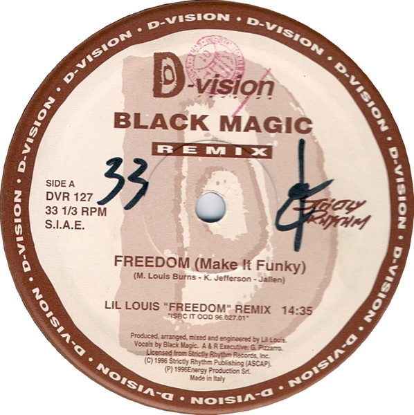 Black Magic - Freedom (Make It Funky) | D:vision Records (DVR 127) - 3