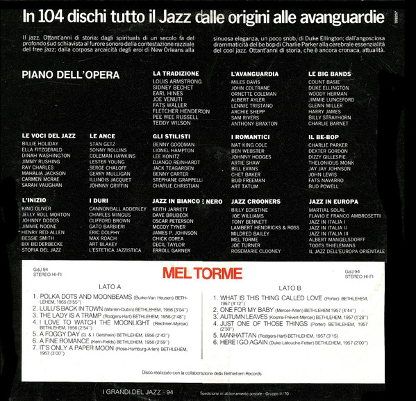 Mel Tormé - Mel Torme | Fabbri Editori (GDJ-94) - 2 Mel Tormé - Mel Torme | Fabbri Editori (GDJ-94) - 2