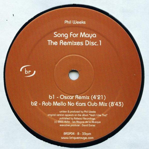 Phil Weeks - Song For Maya (The Remixes, Vol. 1) | Brique Rouge (BRSP04) - 2