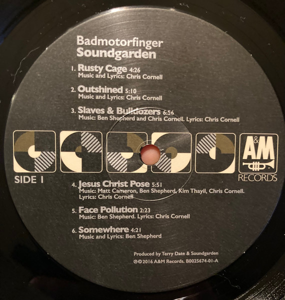 Soundgarden - Badmotorfinger | A&M Records (B0025674-01) - 3 Soundgarden - Badmotorfinger | A&M Records (B0025674-01) - 3