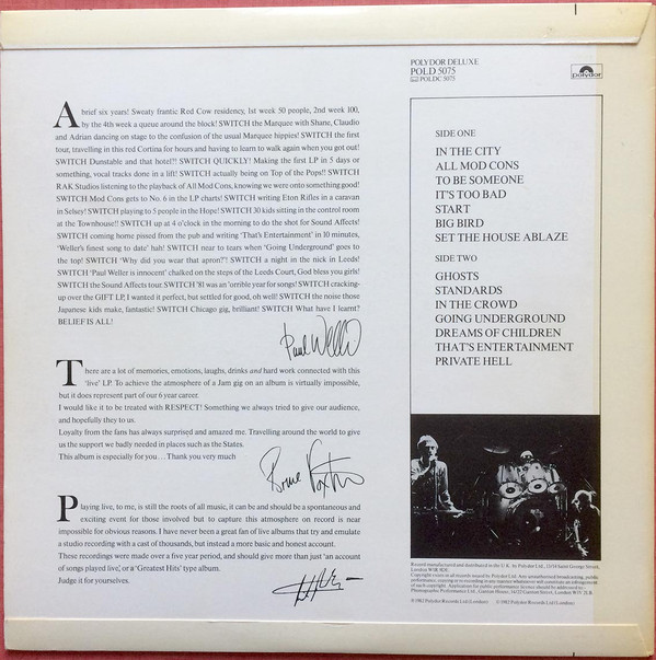 The Jam - Dig The New Breed | Polydor (POLD 5075) - 2