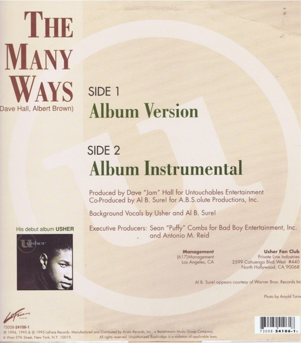 Usher - The Many Ways | LaFace Records (73008-24106-1)