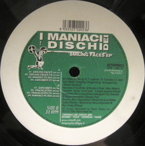 I Maniaci Dei Dischi - Smiling Faces EP | Temposphere (TSPH 1502 12")