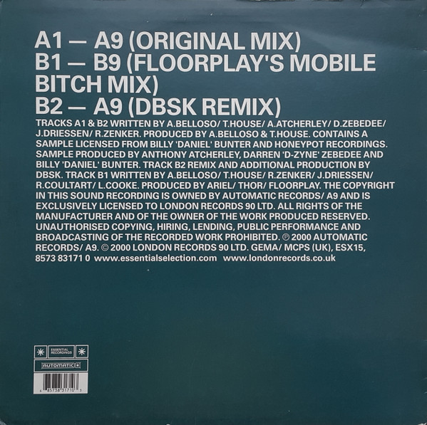 Ariel - A9 | Essential Recordings (ESX15) - 2