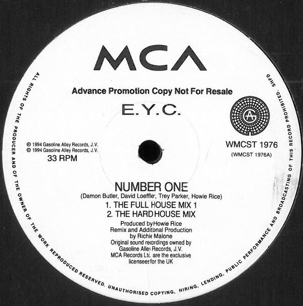 E.Y.C. - Number One | MCA Records (WMCST 1976) E.Y.C. - Number One | MCA Records (WMCST 1976)