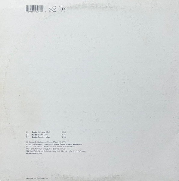 Solu Music Featuring Kimblee - Fade | Wave Music (WM50087-1) - 2