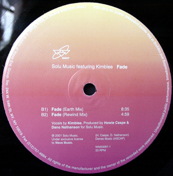 Solu Music Featuring Kimblee - Fade | Wave Music (WM50087-1) - 4
