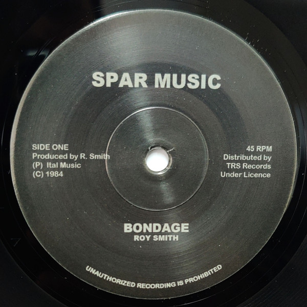 Roy Smith - Bondage | Spar Music (TRS-SM-1) - main