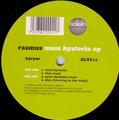 Rasmus - Mass Hysteria EP | Bolshi Records (BLST11)