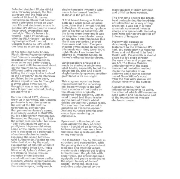 Aphex Twin - Selected Ambient Works 85-92 | Apollo (AMB9322CD) - 4