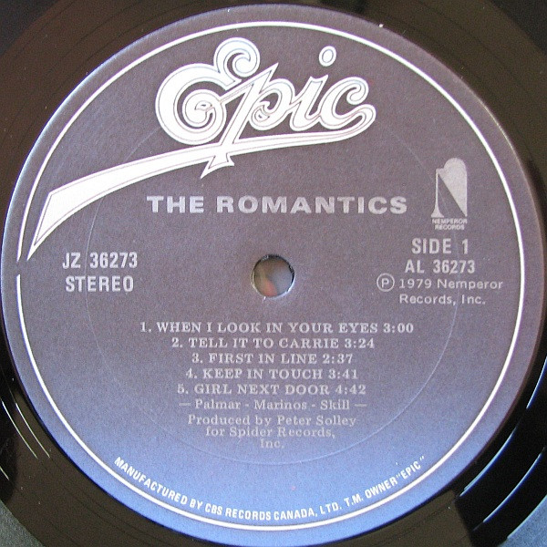 The Romantics - The Romantics | Epic (JZ 36273) - 3