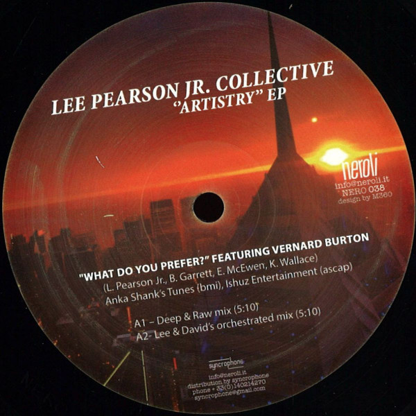 Lee A. Pearson - Artistry EP | Neroli (NERO 038) - main
