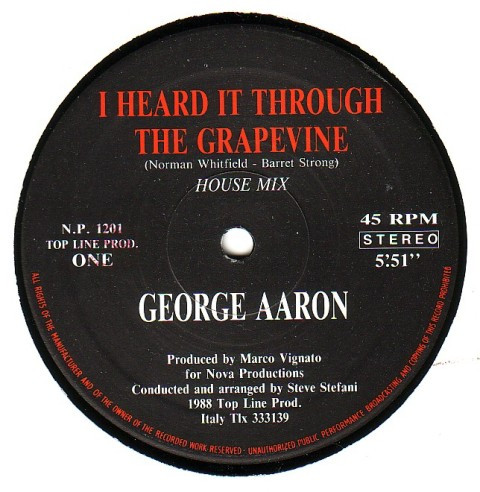 George Aaron - I Heard It Through The Grapevine | Top Line Productions (N.P. 1201)