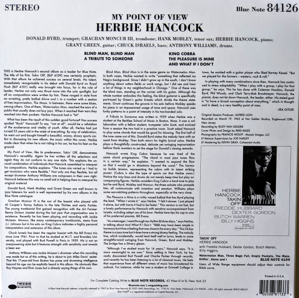 Herbie Hancock - My Point Of View | Blue Note (B0031882-01) - 4