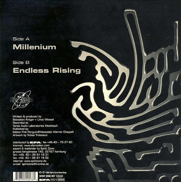 Tarsis - Millenium / Endless Rising | Spirit Zone Recordings (SPIRIT ZONE 057) - 2 Tarsis - Millenium / Endless Rising | Spirit Zone Recordings (SPIRIT ZONE 057) - 2