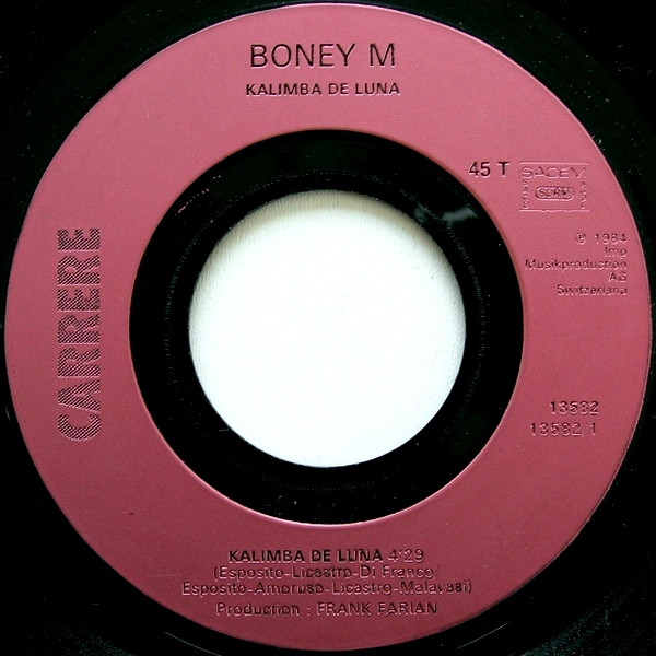 Boney M. - Kalimba De Luna | Carrere (13582) - 3