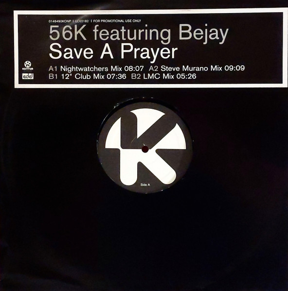56K Featuring Bejay - Save A Prayer | Kontor Records (0146490KONP)