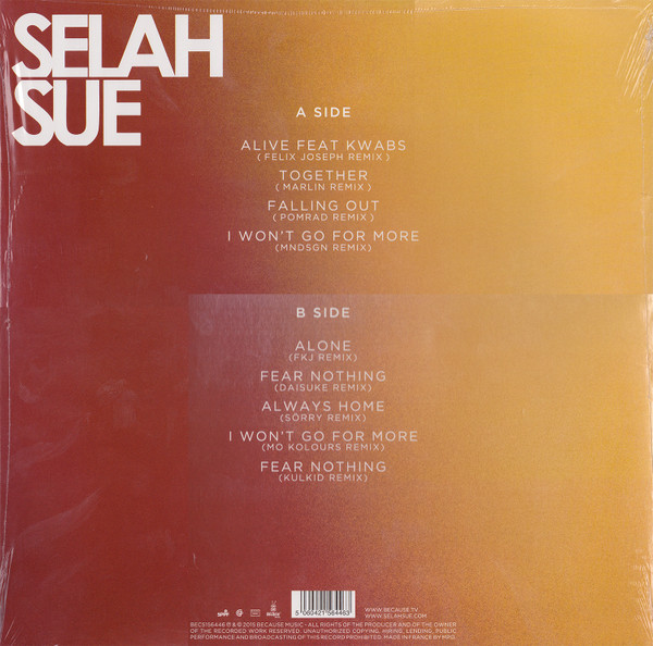 Selah Sue - Reason Remixes | Because Music (BEC5156446) - 2