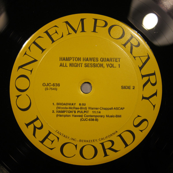 Hampton Hawes Quartet - All Night Session, Vol. 1 | Original Jazz Classics (OJC-638) - 4 Hampton Hawes Quartet - All Night Session, Vol. 1 | Original Jazz Classics (OJC-638) - 4