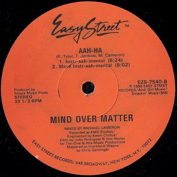 Mind Over Matter - Aah-Ha | Easy Street Records (EZS-7540) - 2