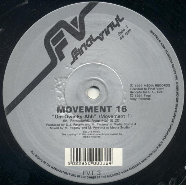 Movement 16 - Um-Owe-Ey-Ahh | Final Vinyl (FVT 3) - 2
